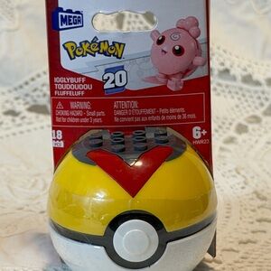 Mega Pokémon Igglybuff Poké Ball Set - Red, Yellow, and White #1